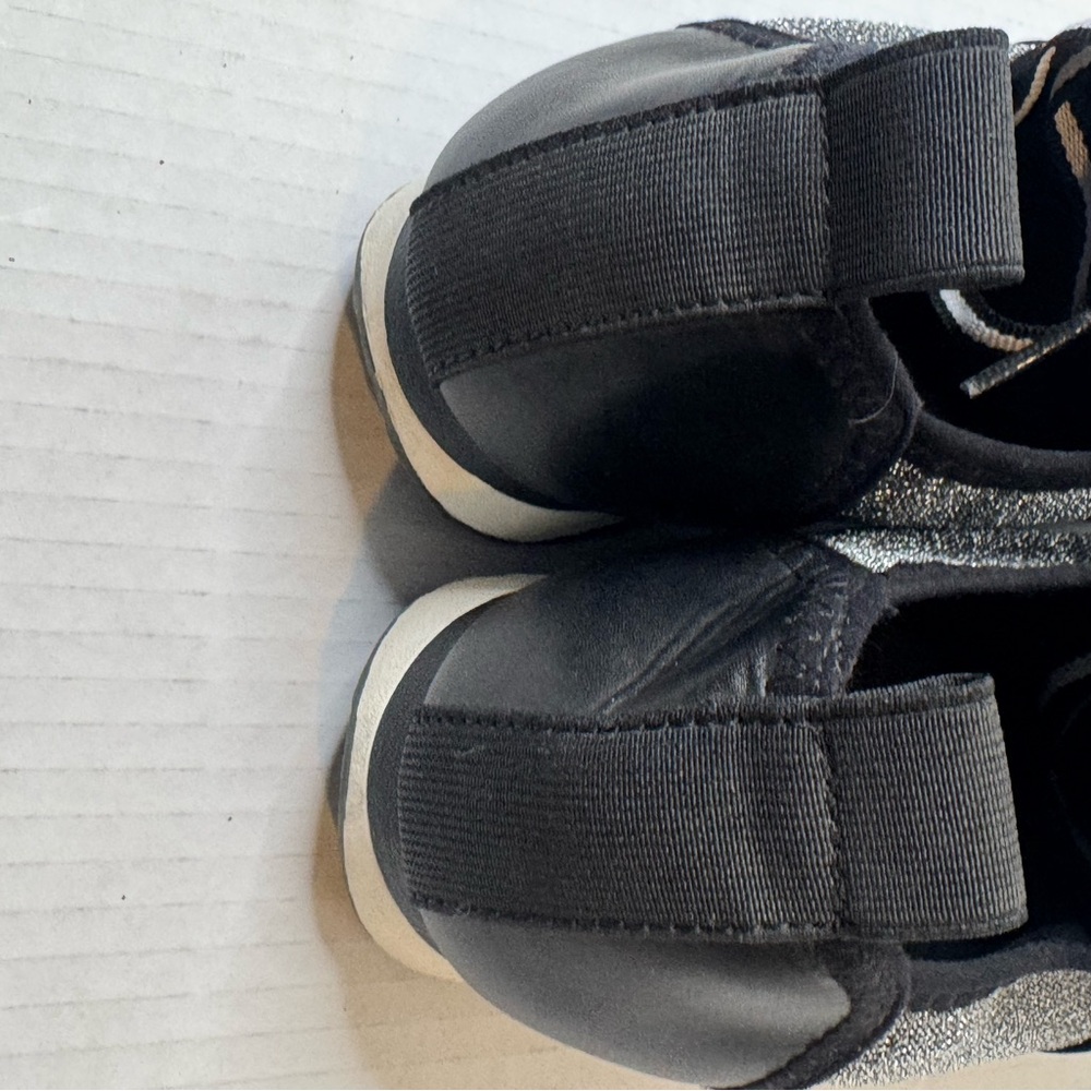 Brash Black and Silver Glitter Sneakers - Picture 6 of 15